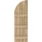 Ekena Millwork Americraft 5-Board (3 Batten) Wood Joined Board-n-Batten Shutters w/ Arch Top, ARW401BQ518X77UNH, PR ARW401BQ518X77UNH - alternate 7